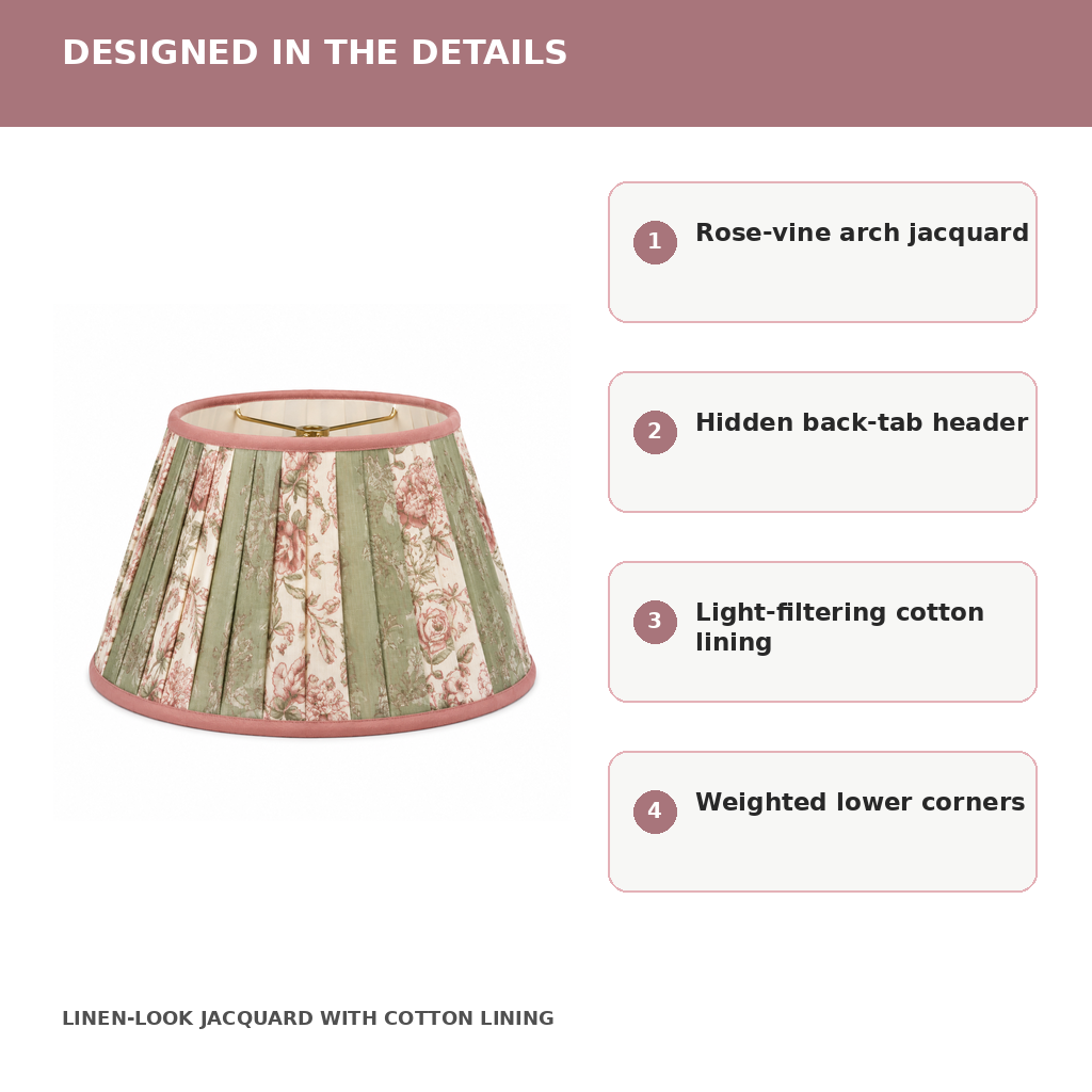 Rosette Arch Curtain Pair