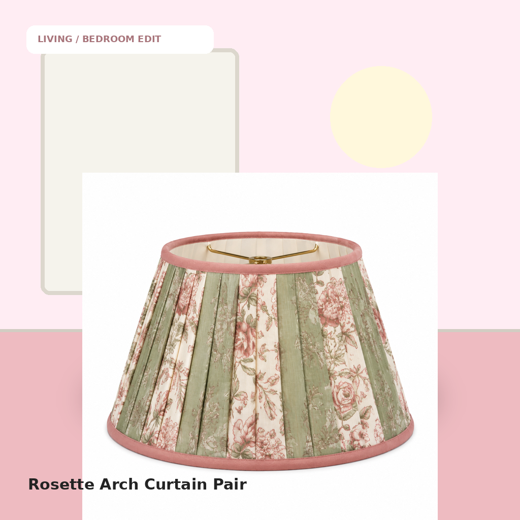 Rosette Arch Curtain Pair