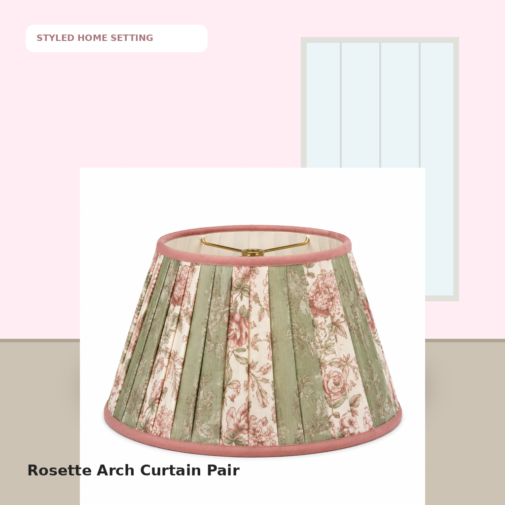 Rosette Arch Curtain Pair