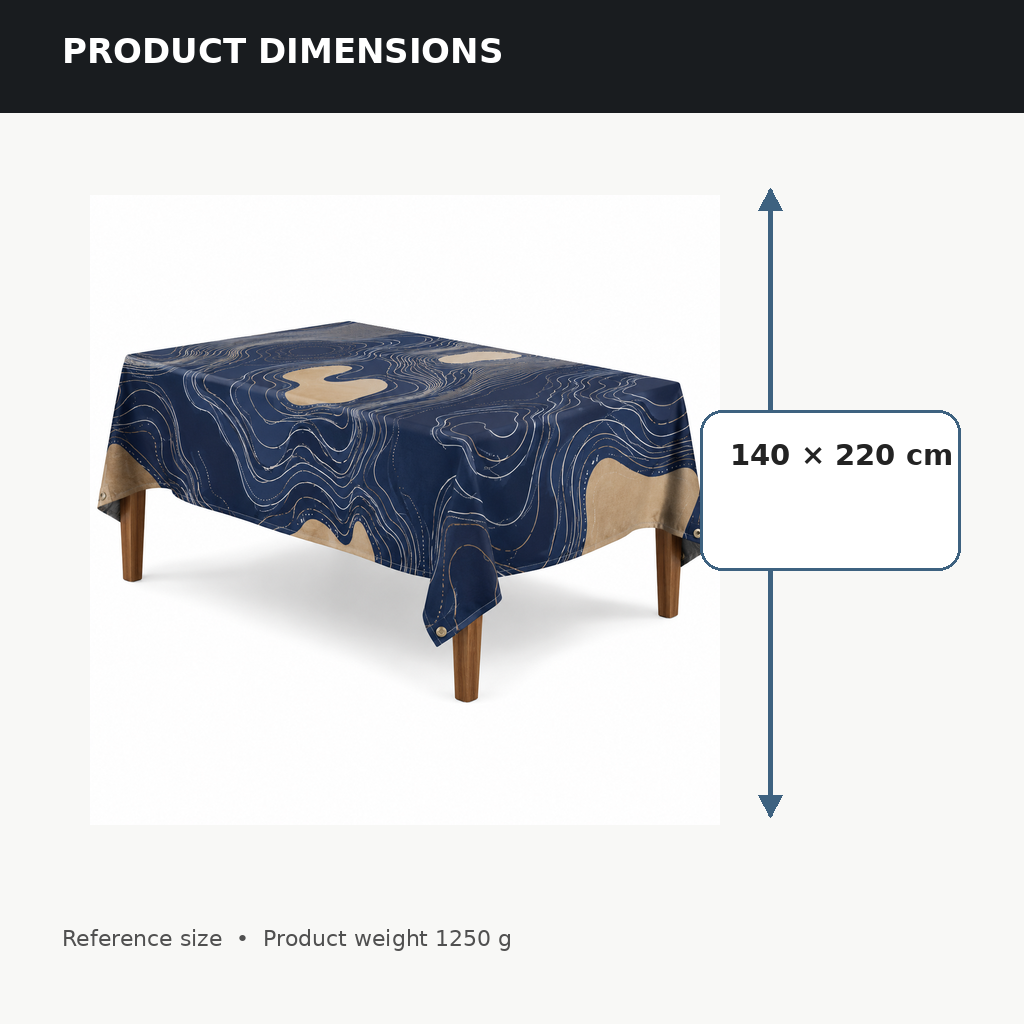 Tide Chart Outdoor Tablecloth