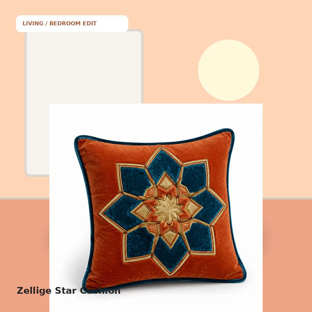 Zellige Star Cushion