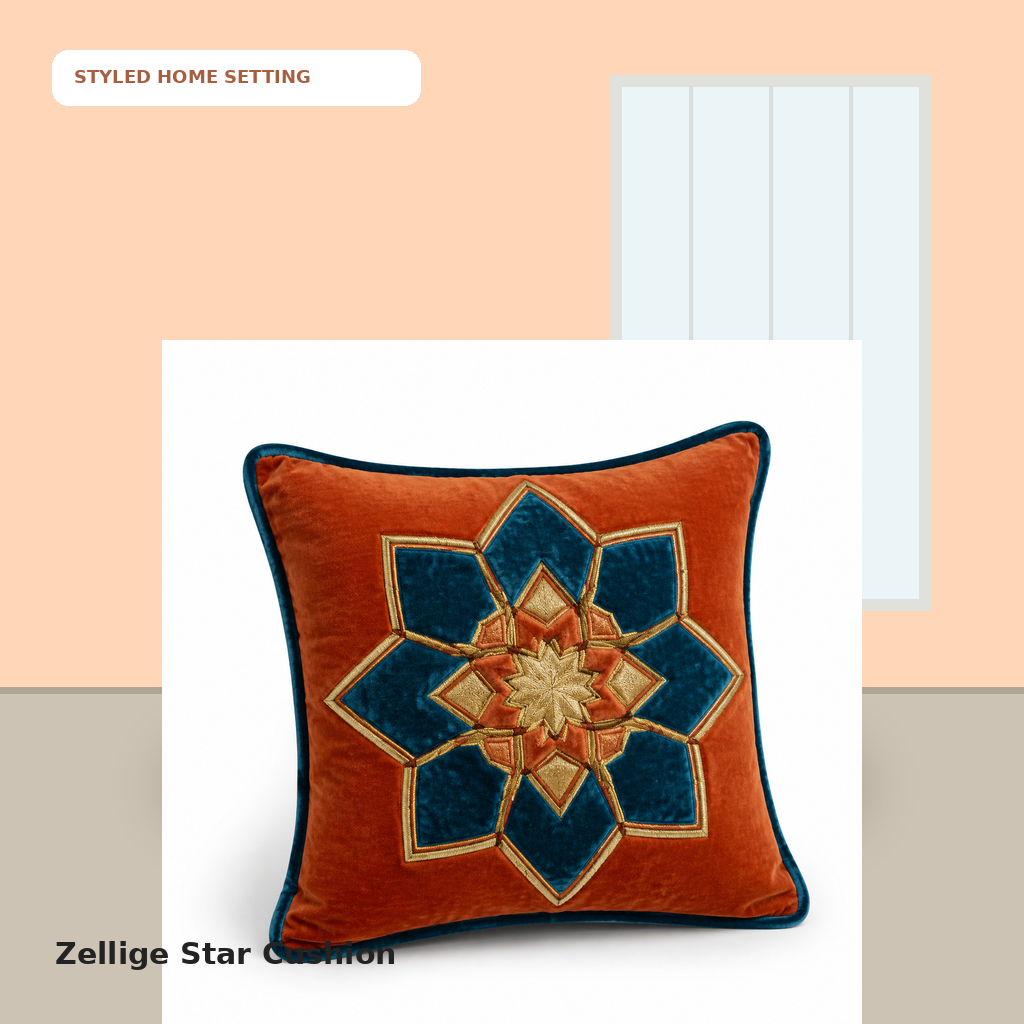 Zellige Star Cushion