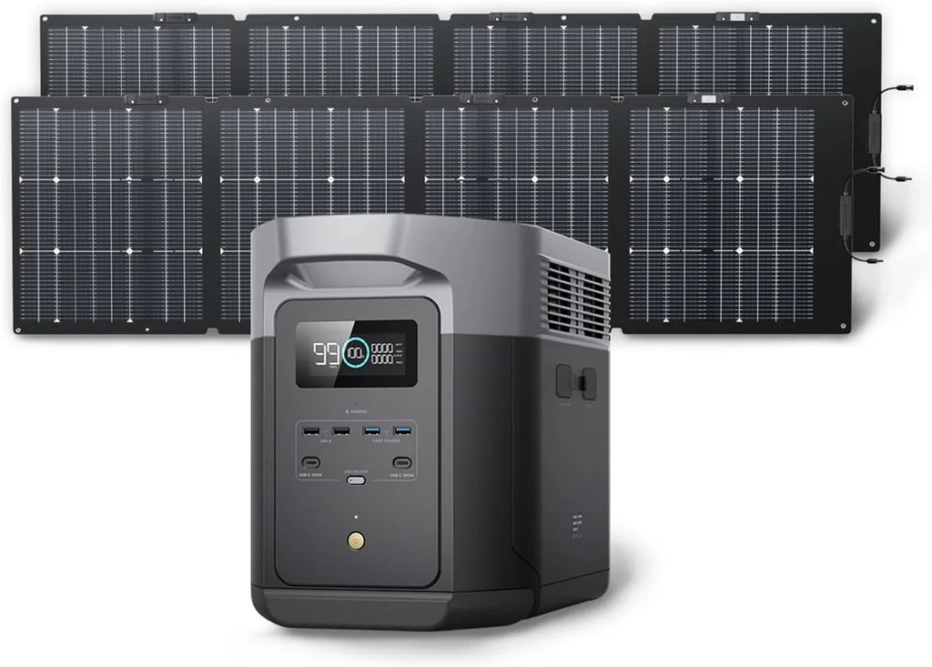 2400W Portable Power Station with Solar Generator Function
