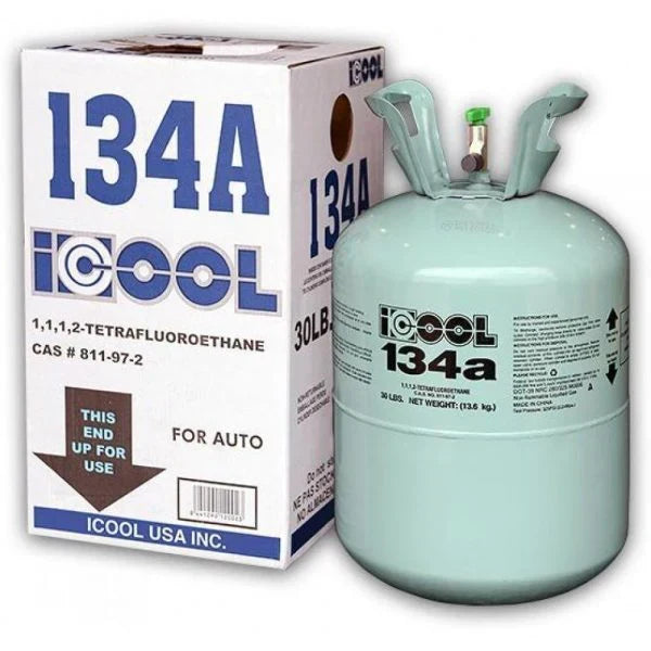 R134A Refrigerant, Full of R 134A, Net 30LB Tank, Suitable for automotive air conditioners, refrigerators Make in USA