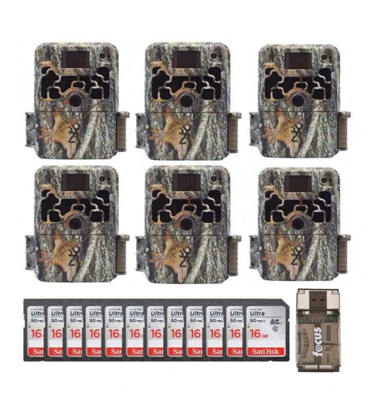 Browning Trail Cameras Dark Ops Extreme (6-Pack) w/ 16GB Cards Bundle ?C Camouflage