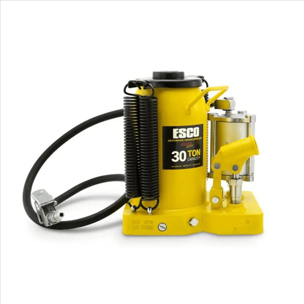 ESCO 30 Ton Pro Series Air Hydraulic Bottle Jack – Heavy Duty Lifting for Automotive and Industrial Use