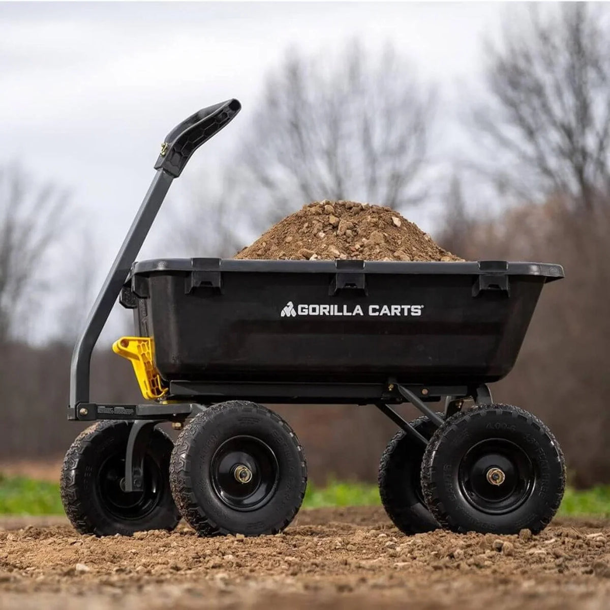 7GCG-NF Heavy-Duty Poly Dump Garden Cart, 7 Cu. Ft., 1,200-Lb. Capacity