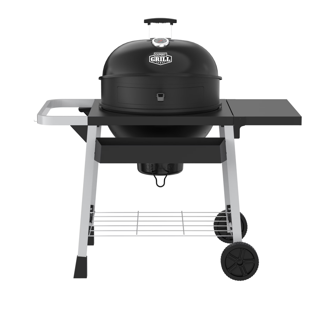 Expert Grill Kettle Cart with Pizza Accessories and Warming Rack