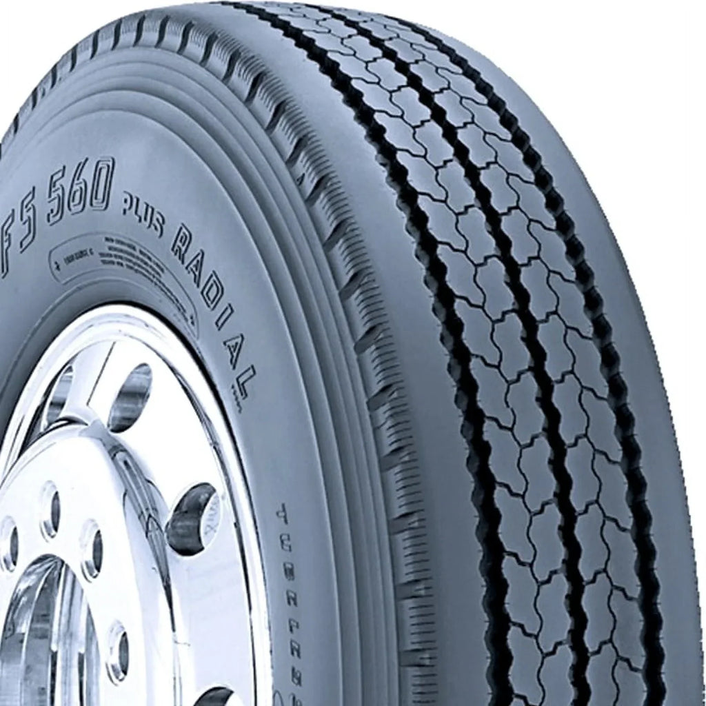Firestone FS560 Plus 255/70R22.5 Load H 16 Ply Steer Commercial Tire