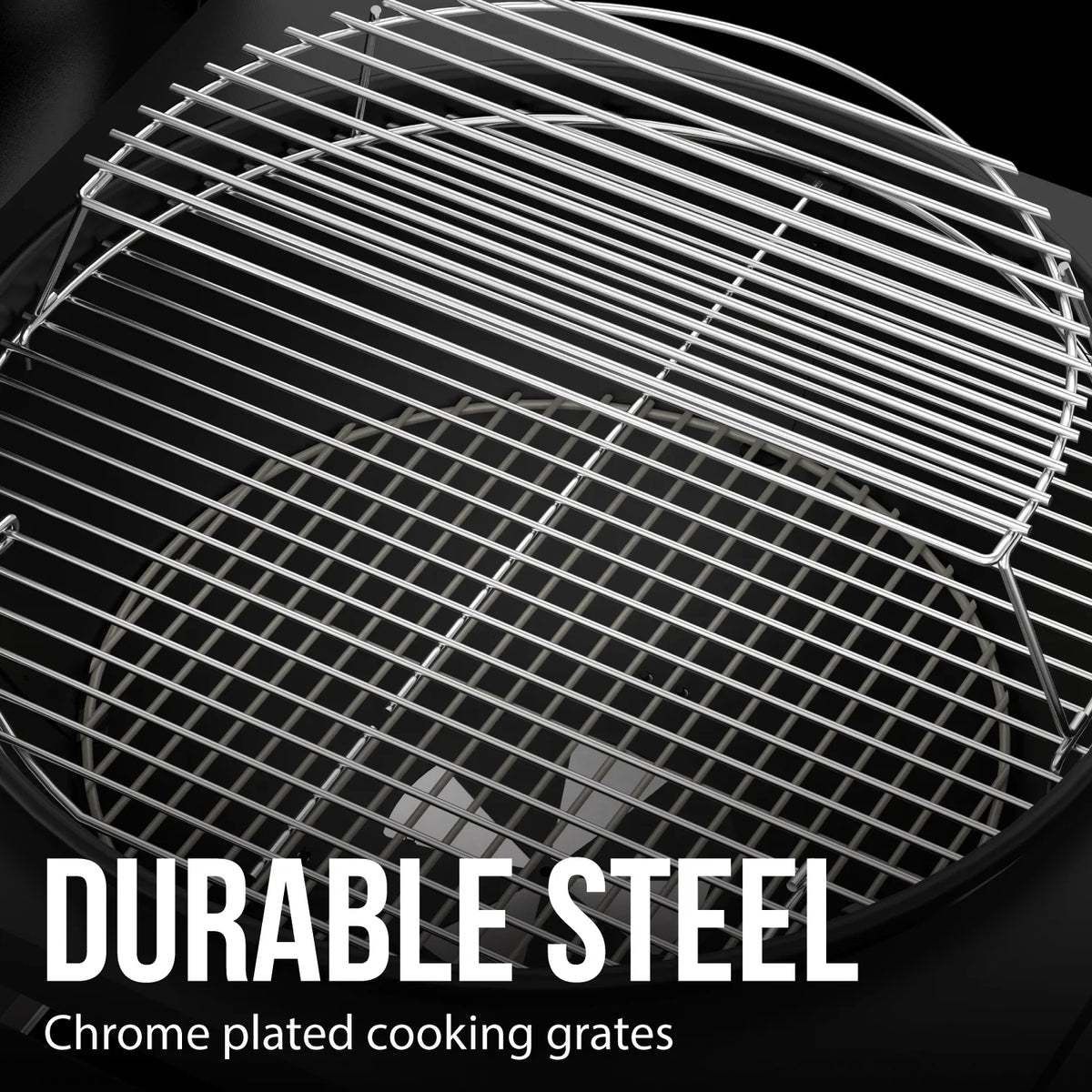 Expert Grill Kettle Cart with Pizza Accessories and Warming Rack