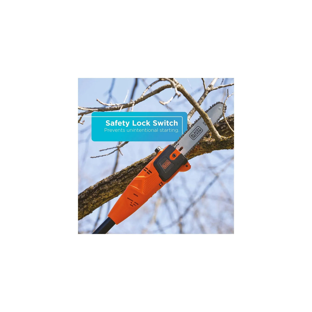 BLACK+DECKER Cordless 8 Inch 20V Max Pole Saw