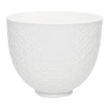 KitchenAid 5 Qt. Mermaid Lace Ceramic Bowl White