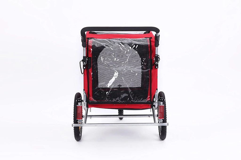 3 in 1 Luxury Large Sized Bike Trailer Bicycle Pet Trailer/Jogger/Dog Cage with Suspension 10308