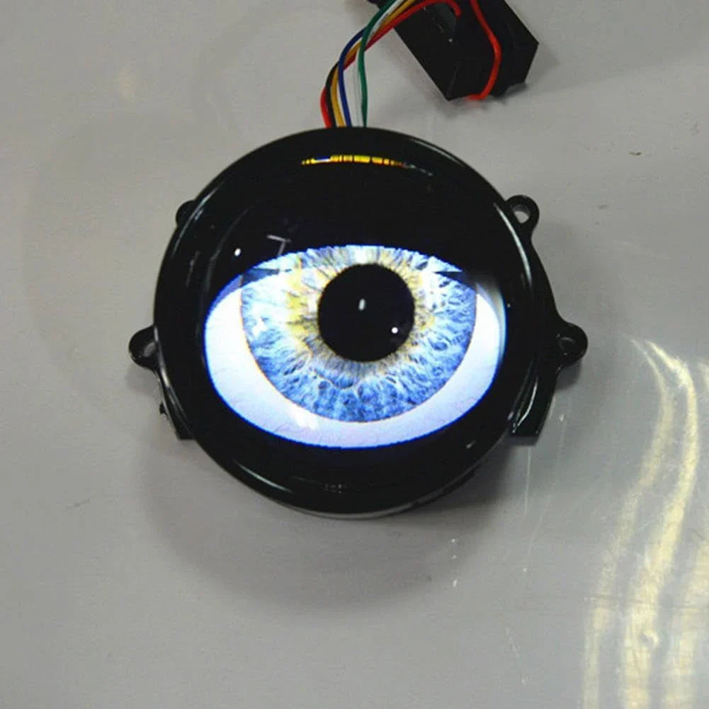 LED Demon Eyes Demon Eyes headlights, Dynamic Demon Eyes car headlights, adjustable eye pattern, mini projector lens light controlled by phone, suitable for any car