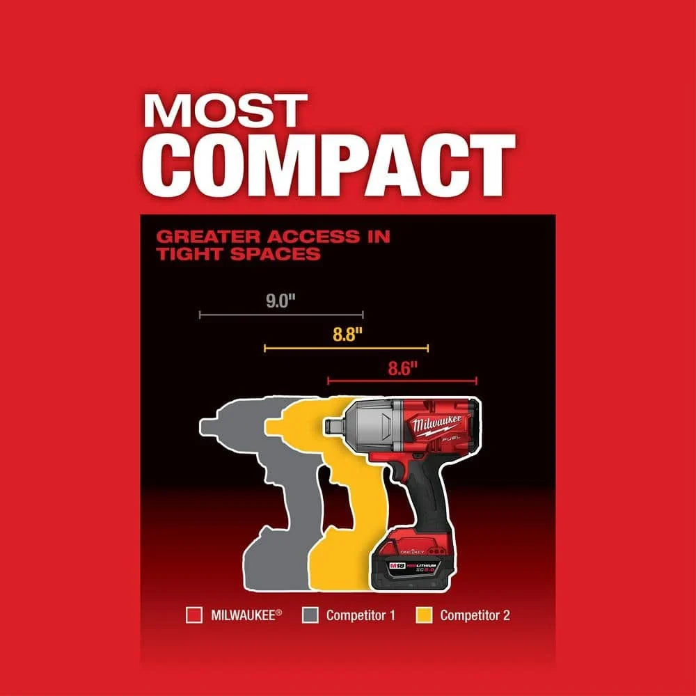 18V Lithium Ion Brushless Cordless 3/4 in. Impact Wrench with Friction (Tool Only) 20