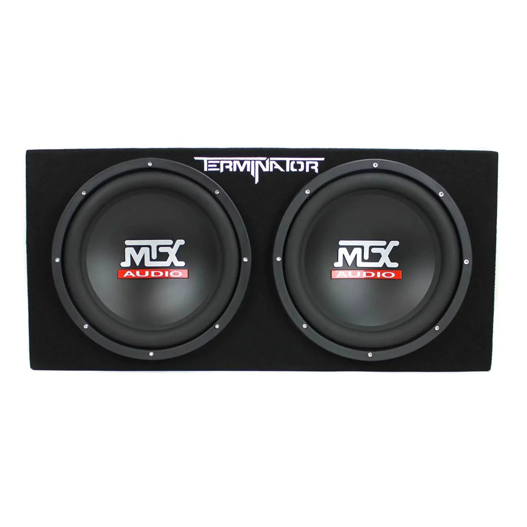 12-Inch 1200W Dual Car Subwoofer Package with Amplifier and Installation Kit