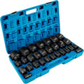 VEVOR Impact Socket Set 3/4 Inches 29 Piece Impact Sockets, 6-Point Sockets, Rugged Construction, CR-M0, 3/4 Inches Drive Socket Set Impact SAE 3/4