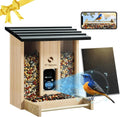 Feeder with Camera, Upgraded Smart Bird Feeder with Solar Powered, AI Identify for 10000 Plus Bird Species, Auto Capture Bird & Real-time Notifications, Ideal Gift for Bird Lovers