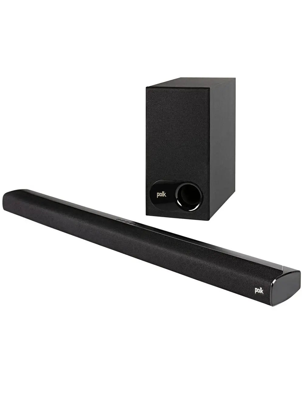 Polk Audio Signa S2 Low Profile TV Sound Bar, Works with 4K & HD TVs, Wireless Subwoofer, Includes HDMI & Optical Cables, Bluetooth Enabled, Black