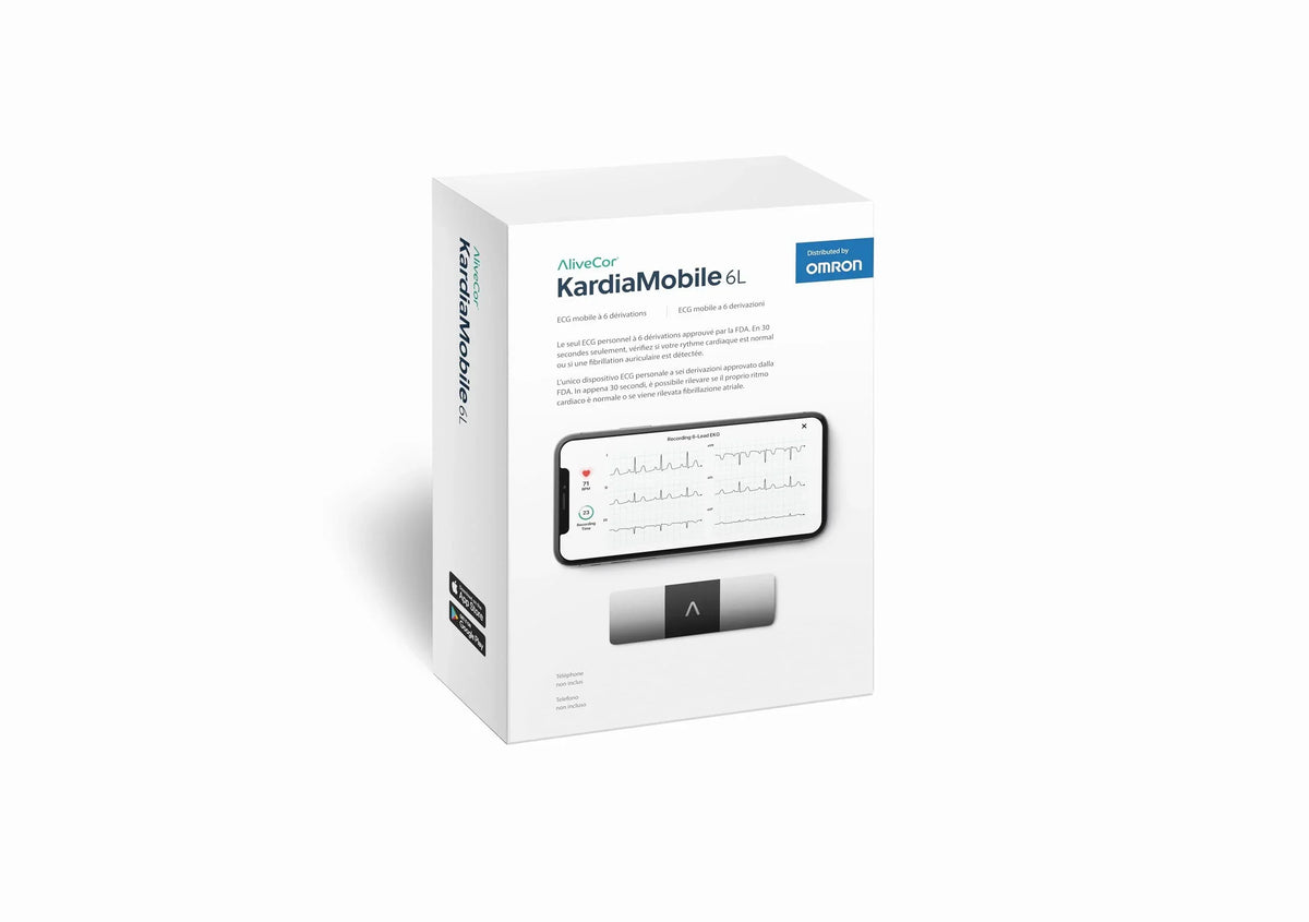 KardiaMobile 6L Personal EKG Monitor with Most Smartphones
