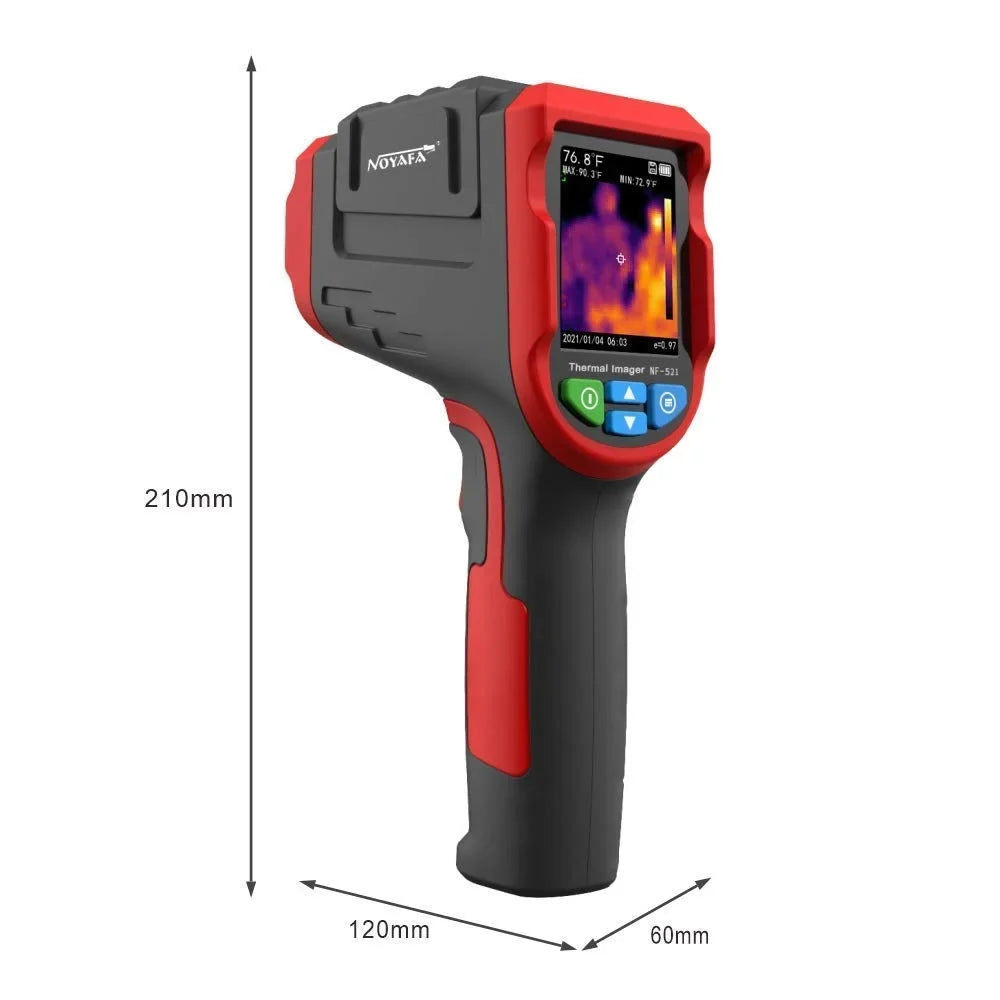 NOYAFA NF-521 Infrared Thermal Camera Industrial Thermal Imaging High Resolution Pixel Handheld Temperature Imaging Imager Used in Various Fields with 2.4 TFT LCD Display