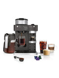 Ninja CFN601 Espresso & Coffee Barista System, 3 Espresso Brew Styles, Single-Serve Coffee & Nespresso Capsule Compatible, 12-Cup Carafe, Built-in Frother, Espresso, Cappuccino & Latte Maker - Black