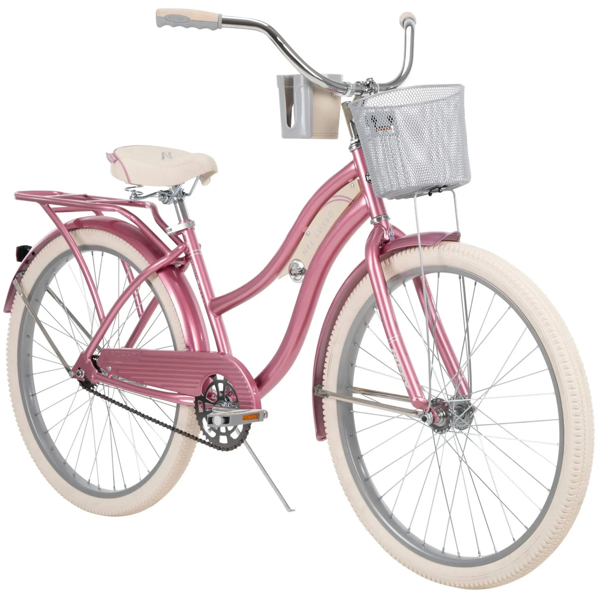 2025 nel Lusso Classic Cruiser Bike with Perfect Fit Frame, Women's, Light Blue, 26"
