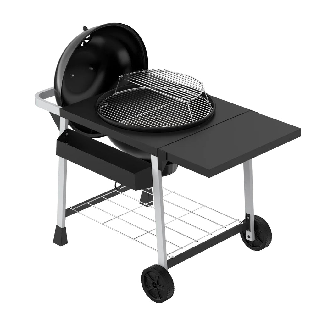 Expert Grill Kettle Cart with Pizza Accessories and Warming Rack