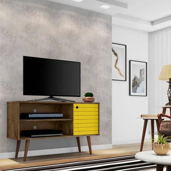Mid-Century Modern Liberty Dual-Shelf TV Console