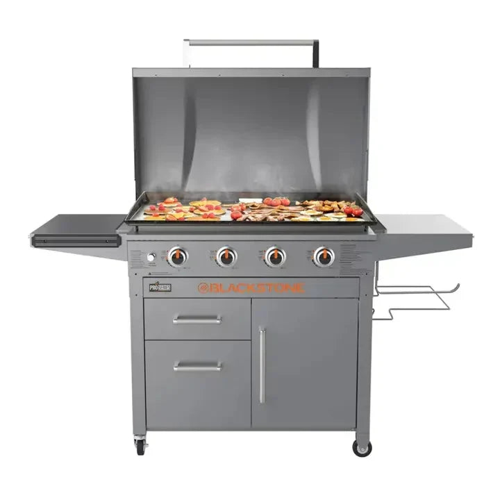 4-Burner 36-Inch Griddle Cooking Station with Hood