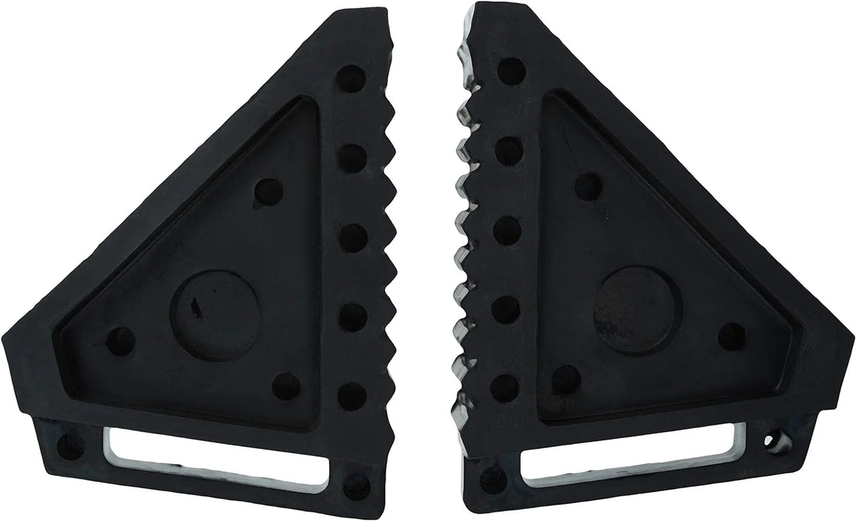 10-Ton Medium Height Pin Type Jack Stands, Pair, Red